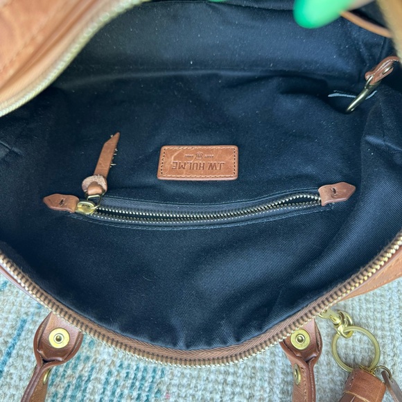 J.W. Hulme leather bowler bag satchel - Picture 11 of 13